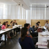 Mesa del Eje Temático II: Cambio climático y ciudades sustentables. Moderó Omar Arellano, Facultad de Ciencias-UNAM.