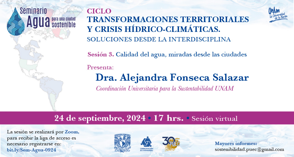 Calidad del agua, miradas desde las ciudades