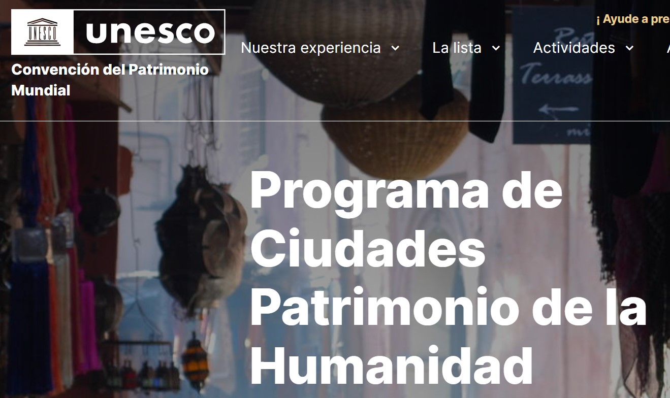 Sitio del Programa de Ciudades Patrimonio Mundial