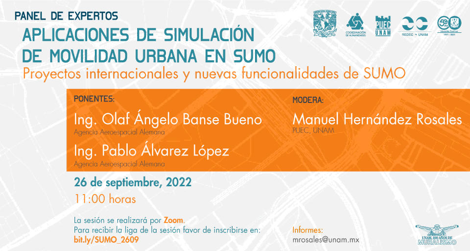 Proyectos internacionales y nuevas funcionalidades de SUMO