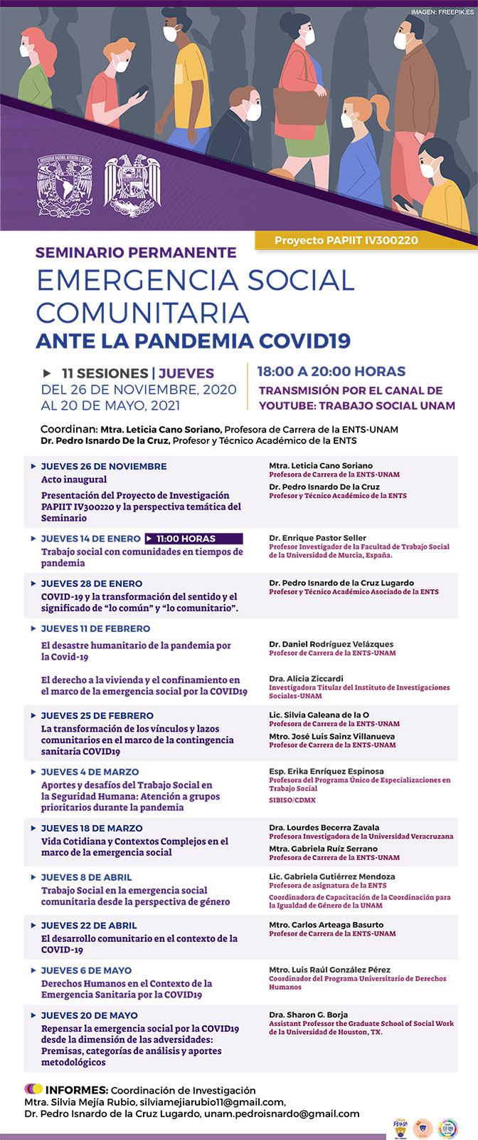 Seminario Permanente Emergencia social comunitaria ante la pandemia COVID19