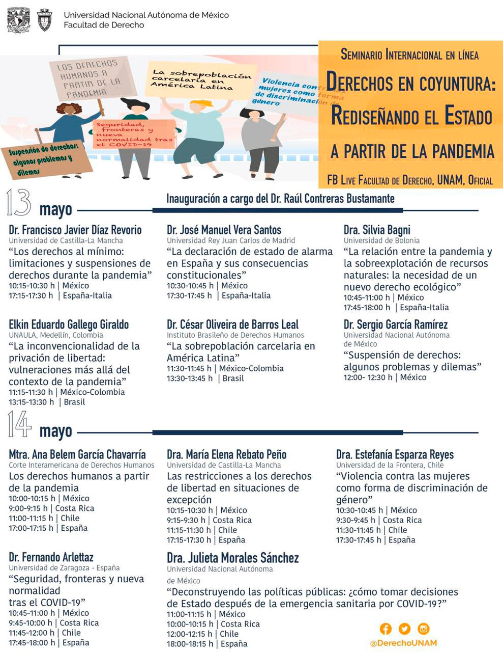 Seminario Internacional derechos en coyuntura: rediseñando el Estado a partir de la pandemia