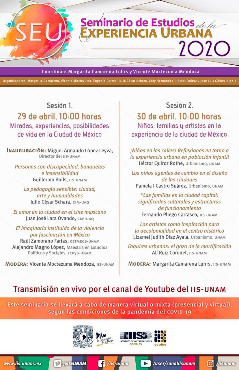 Seminario de Estudios de la Experiencia Urbana 2020