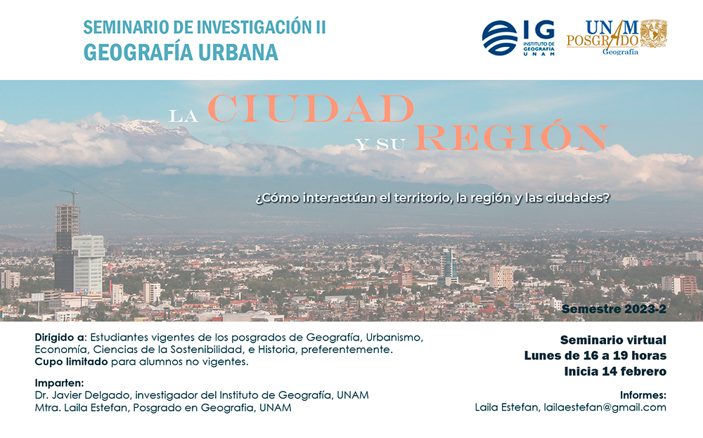 Seminario de Investigación II - Geografía Urbana. La Ciudad y su Región