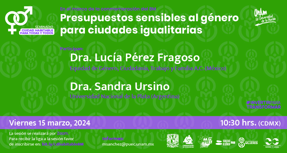 Presupuestos sensibles al género para ciudades igualitarias