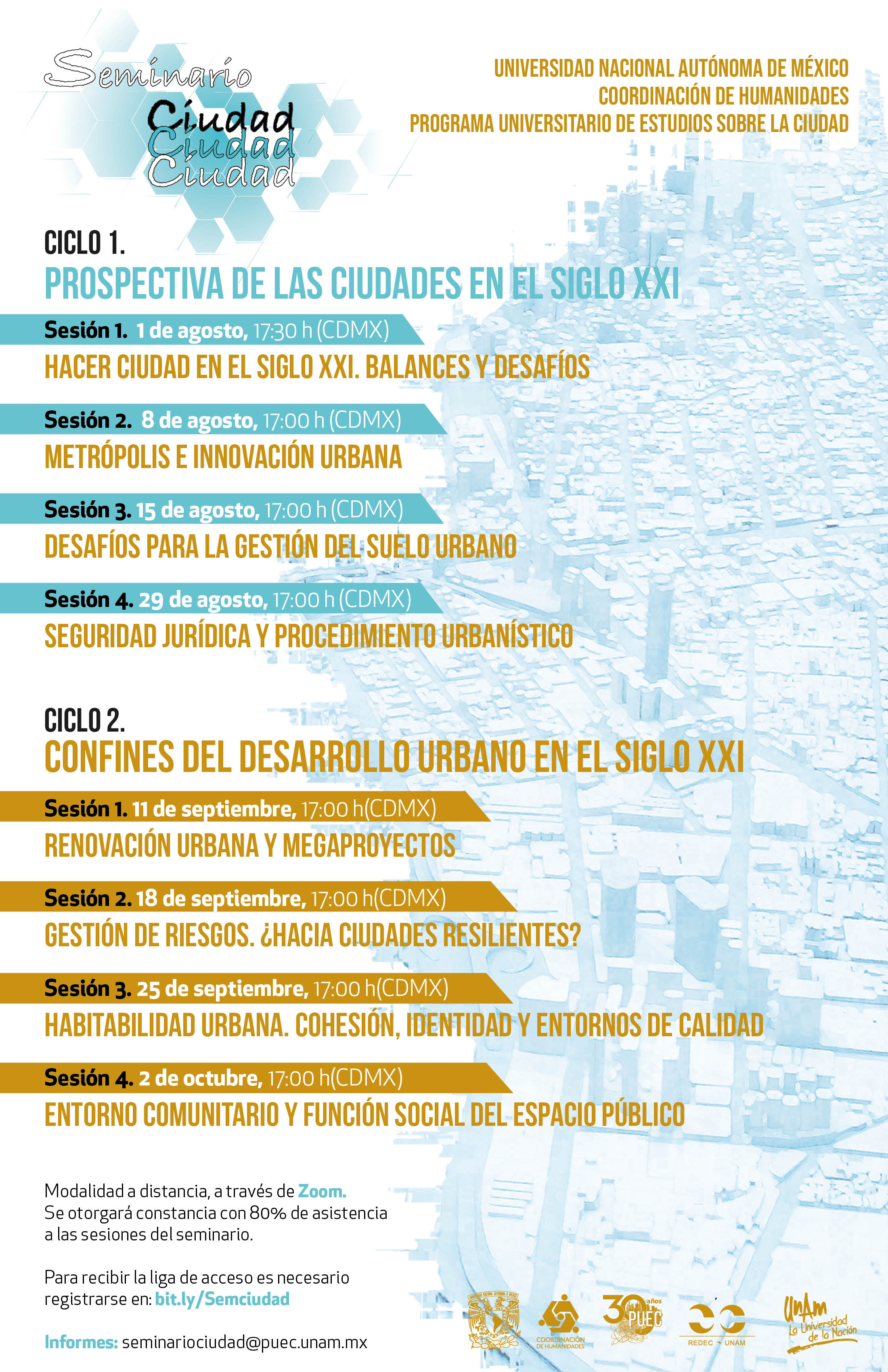 Seminario Ciudad, Ciudad, Ciudad                     