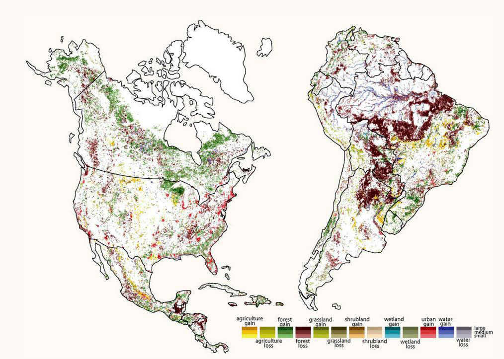 Mapas visualizan la degradación ambiental de la Tierra en las últimas dos décadas
