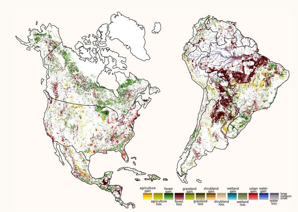 Mapas visualizan la degradación ambiental de la Tierra en las últimas dos décadas