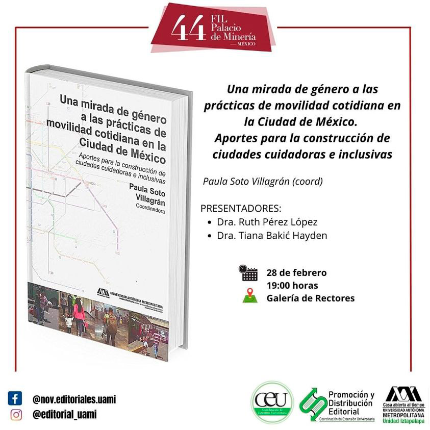 Una mirada de género a las prácticas de movilidad cotidiana en la Ciudad de México. Aportes para la construcción de ciudades cuidadoras e inclusivas