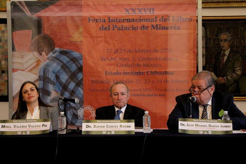 Se presentaron en la FIL del Palacio de Minería dos libros del PUEC dedicados a la conservación y preservación de centros históricos